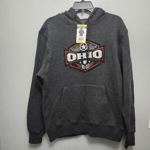 State of mine Ohio men's pullover sweatshirt hoodie size M gray new with…